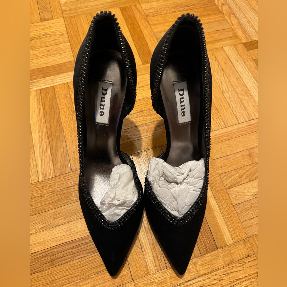 Black Embellished Heels